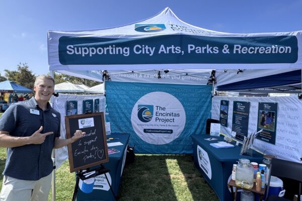 The Encinitas Project booth at Cardiff Dog Days of Summer